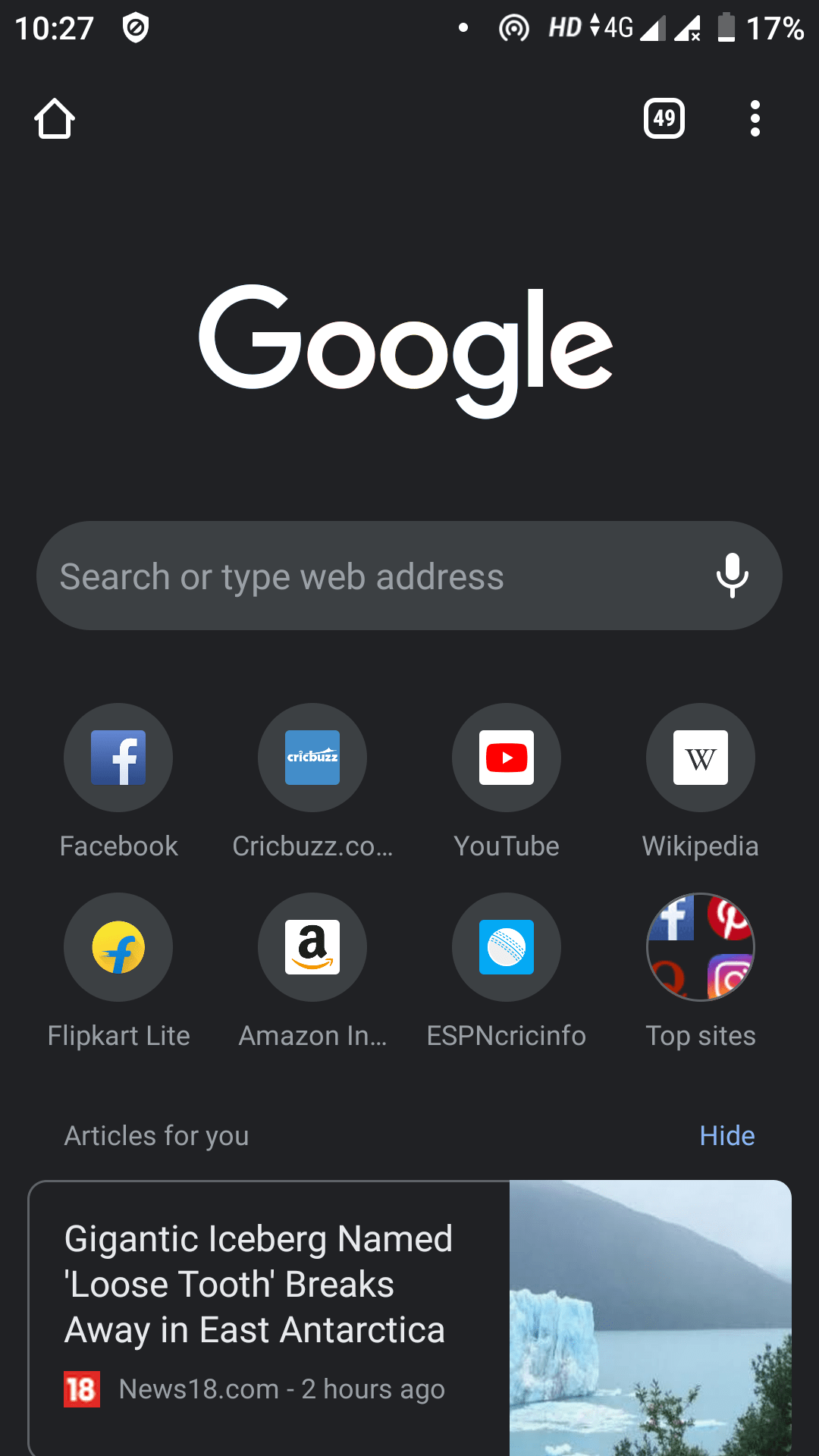 Google Chrome Dark Mode Android