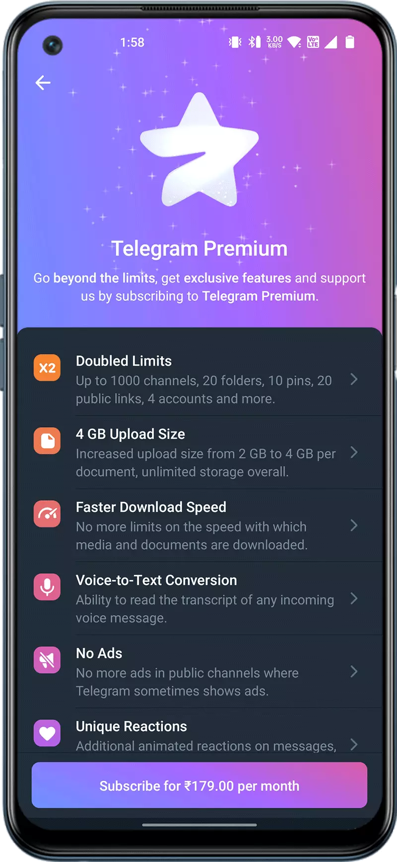 Telegram Premium APK S1